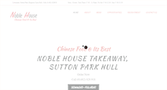 Desktop Screenshot of noblehouse-takeaway.co.uk